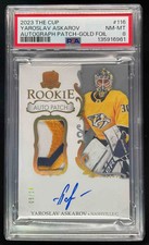 2023 The Cup Gold Foil #116 Yaroslav Askarov Autograph RC Auto /24 PSA 8
