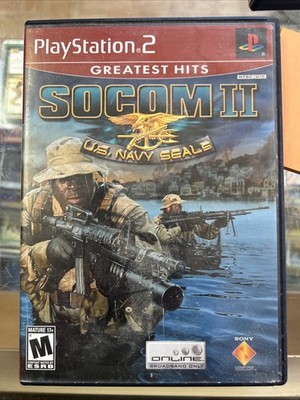 SOCOM II US Navy SEALs Greatest Hits Sony PlayStation 2 PS2 Tested - No Manual