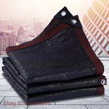 6 PIN Black Sunshade Net Shading Plant Greenhouse Cover Mesh Garden Sun Shed
