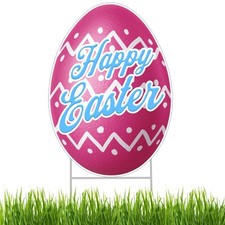 Happy Easter Classic Yard Sign Home Decor Lawn Decoration With Stakes Easter ...