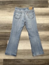 Vintage Levis Jeans Mens 33x30 Blue 90s Orange Tab 517 Bootcut Made In USA Light