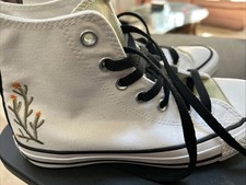 Converse All Star Chuck Taylor Custom Line Hightop Floral Design Very Clean