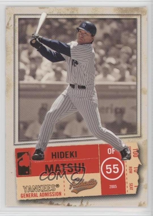 2005 Fleer Authentix General Admission 57/100 Hideki Matsui #96 o7m