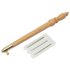 Tambour Hook Beech Wood Embroidery Hook With 3 Needles Tambour Embroidery Kit