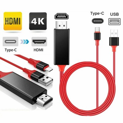 USB Type-c auf 4K HDMI Kabel 1080P HDTV Adapter Für Handy Huawei Samsung Neu DE