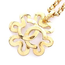 Chanel Coco Mark Necklace Gold Plated