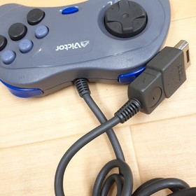 Official Victor SEGA Saturn Navy Blue Controller Pad Tested RG-CP5 OEM SS Japan