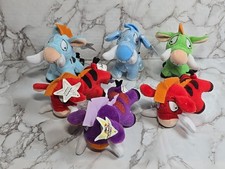 Neopets McDonald's Plush Moehog Lot Of 6 Cloud Blue Purple Red Green 2004
