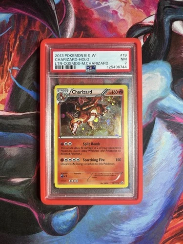 Pokémon TCG Charizard 19/113 Cosmos Holo Legendary Treasures PSA 7 NM