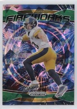 2024 Panini Prizm Fireworks Green Ice Prizm TJ Watt #15 0o6v