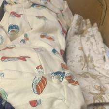 Baby Unisex 0-3M Cotton One-Piece Long Sleeve Snap Sleepwear Lot, Animals