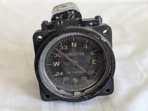 WWII aviation Skyguide Direction compass 1940's