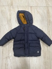 Zara toddler Navy PufferJacket with Orange Lining size 3-4 Years