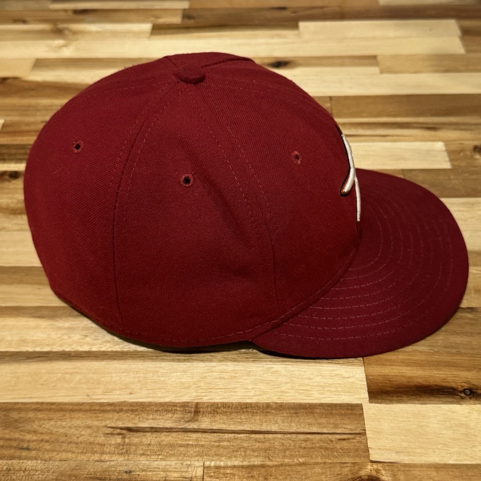 New Era 59Fifty Houston Astros Red Black Flitted Hat Size 7 3/8 MLB Embroidered - Image 4 of 4