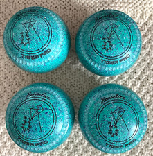 Henselite TIGER PRO bowls. Size 0, Dated WB34, Seaspray. Kite Emblem, Superb.