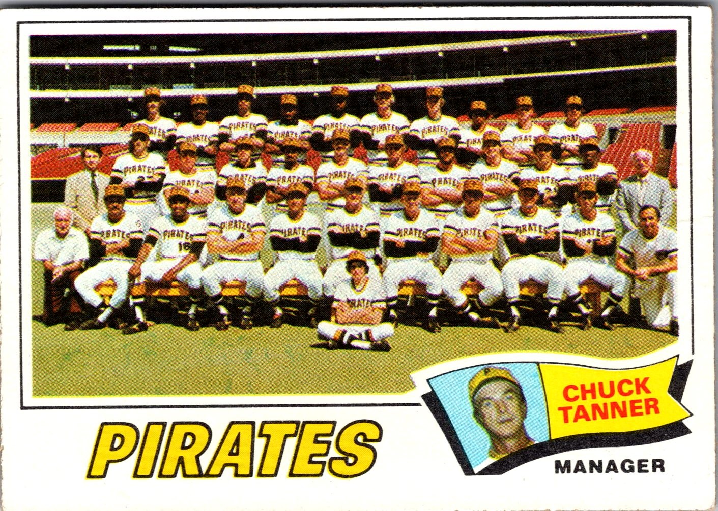 1977 Topps #354 Pittsburgh Pirates / Chuck Tanner