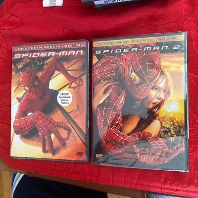 Spider-Man 1 & 2 (DVD, 2005, 2-Disc Set, Widescreen SE - Ships Fast Same Day