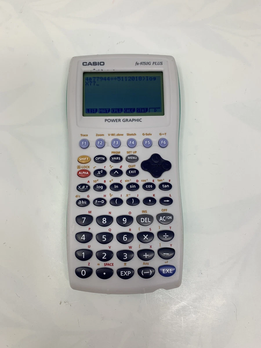 Casio FX 9750G Plus Power Graphic Calculator eBay