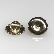 Large 14k Replacement Earring Backs Screw Extra Jumbo Big Stud Solid Gold