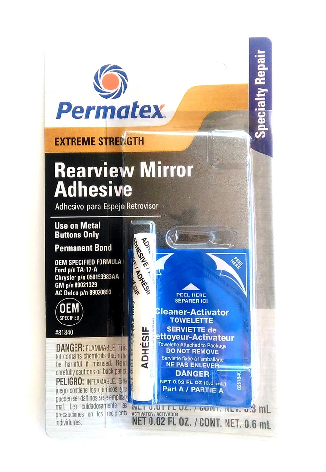 Permatex 81840 Espejo Retrovisor Profesional Fuerza Adhesivo