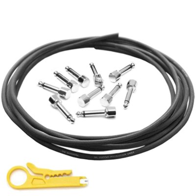Evidence Audio SIS 10x Winkel Buchse, 10 Fuß schwarz lötfreies Kabel Patchkabel KIT2-B