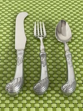 Wilton Armetale BISHOP WHITE Stainless Satin & Glossy Choice Flatware B133G