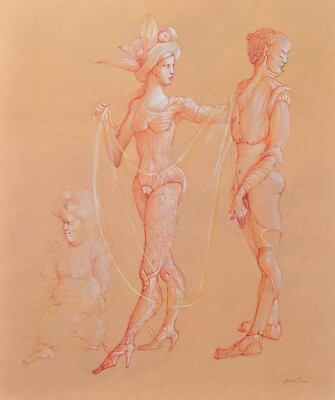 Leonor FINI : The Arrested, Lithografie Unterzeichnet, 1980 + Zertifikat