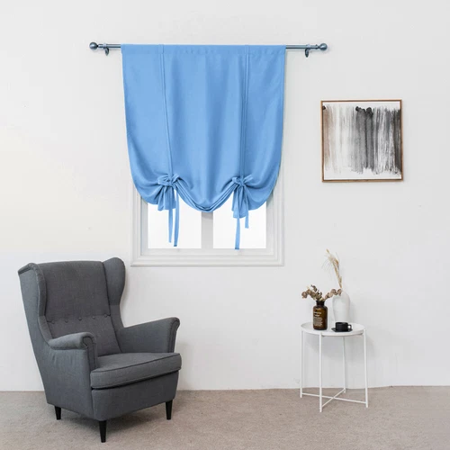 Blockout Short Window Curtains Draperies Shade Drapes Panel Living Room Kitchen - Bild 37 von 38