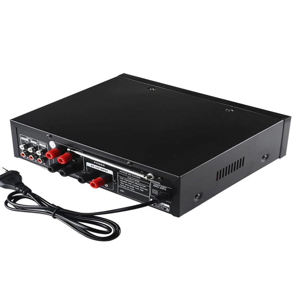 Amplificatore hi-fi bluetooth equalizzatore musica karaoke radio FM usb sd BT669 - Immagine 3 di 3