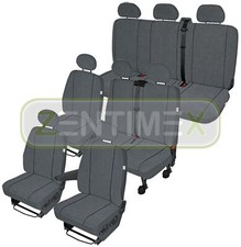 Sitzbezüge Schonbezüge SET EX für Hyundai H-1 H1 Stoff dunkel grau