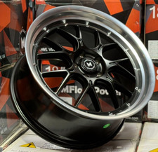 Mflow Mfl2 Deep Dish Wheels Black 19x8.5 Et35 19x9.5 Et38 5x112 Cb66.6 Staggered