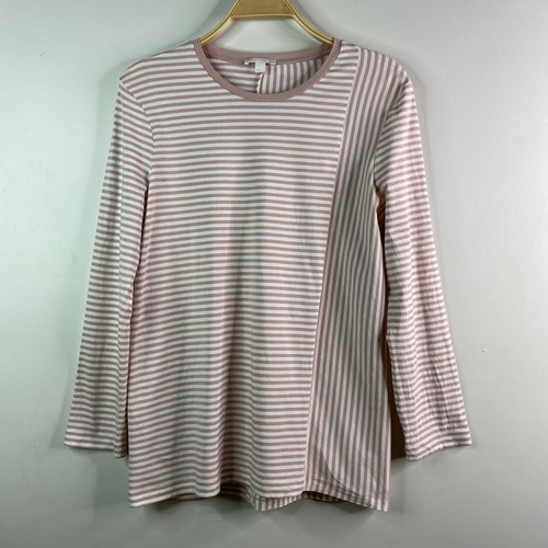 COS Pink and White Striped Long Sleeve 