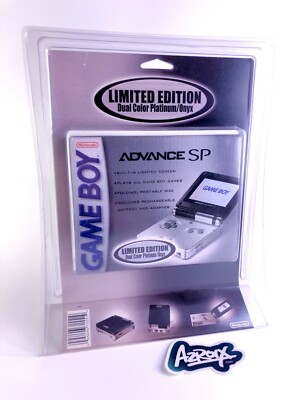 NEW Game Boy Advance SP Limited Edition Dual Tone Platinum Onyx