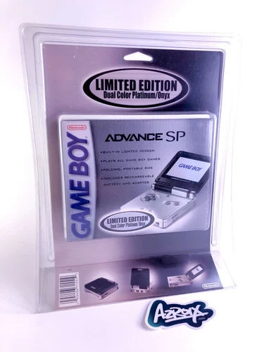 NEW Game Boy Advance SP Limited Edition Dual Tone Platinum Onyx SEALED FREE SHIP