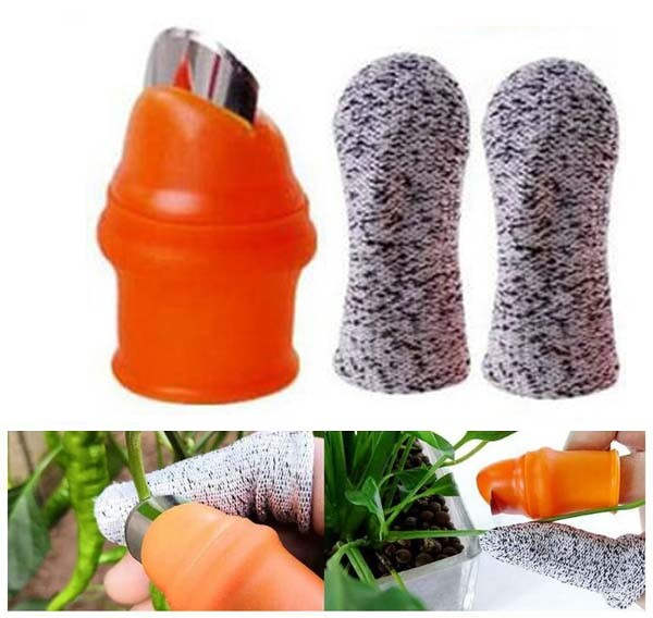 Thumb Knife Gardening Silicone Fruit Vegetable Harvesting Finger
