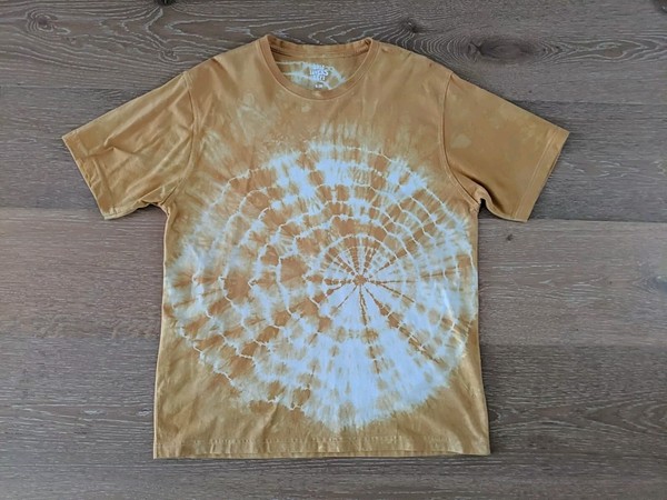 Only Lovers Left Oversized Mum Tee Tie Dye T-Shirt - Yellow S/M