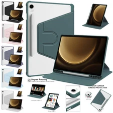For Samsung Galaxy Tab S10 FE+ Tablet Rotate Case Stand Shockproof Leather Cover