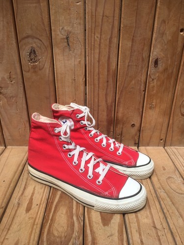 VTG 80’s Rare Chuck Taylor All Star Converse Red Made In USA sz 6.5 UK 5.5 - Picture 3 of 17