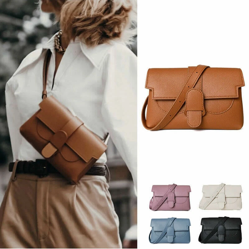 Convertible Real Leather Small Belt Bag Sling Pack Crossbody