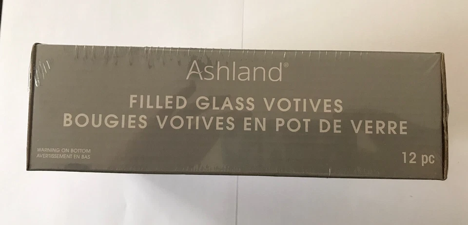 Nuevo, Votivos de Vidrio Relleno de Ashland, Marfil, Velas Vidrio Transparente Sin Perfume 12 Foto 2 de 3