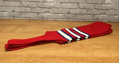 Vintage Twin City Stirrup Baseball Socks Red/white/blue Adult 7  9  USA Nylon