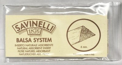 Savinelli Pfeifenfilter Balsaholz 6 mm 6 x 20 = 120 Stück auch HOBBY BASTELN etc