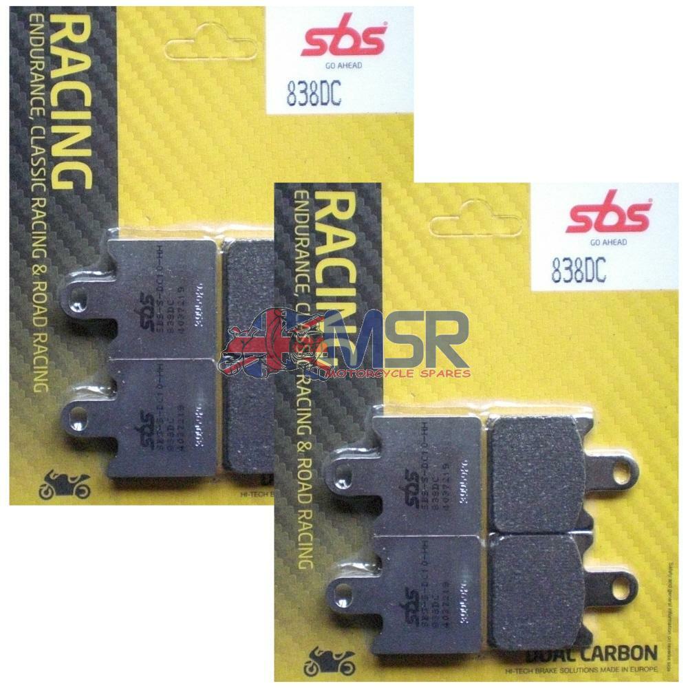 SBS 838DC Dual Carbon Front Brake Pads For Kawasaki ZX-6R ZX6R 2007-2017 (Not 636)