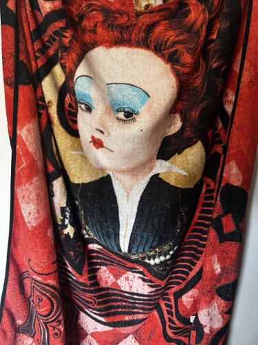 Alice im Wunderland Evil Red Queen Plüsch Fleece Überwurf Decke Disney Tim Burton - Bild 4 von 7