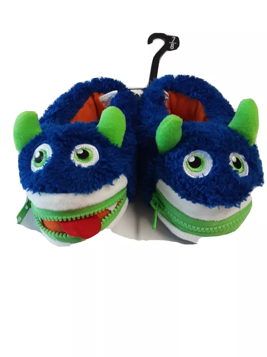 Blue monster shop feet slippers