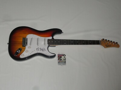 MAVIS STAPLES SIGNED SUNBURST ELECTRIC GUITAR THE STAPLE SISTERS JSA COA