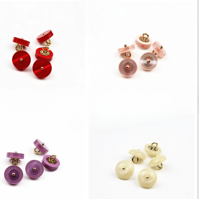 10pcs Round Buttons Sewing Craft Material for Cardigan Overcoat Jacket Decor DIY - Image 3 of 4