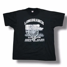 VINTAGE 90s Screen Stars Long Branch Saloon and Supper Club Ennis Colorado Sz XL