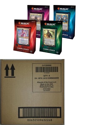 2018 Magic the Gathering MTG Commander Set of 4 Factory Sealed Decks - ENGLISH | eBay 2018 Magic the Gathering MTG Commander Set of 4 Factory Sealed Decks - ENGLISH | eBay
