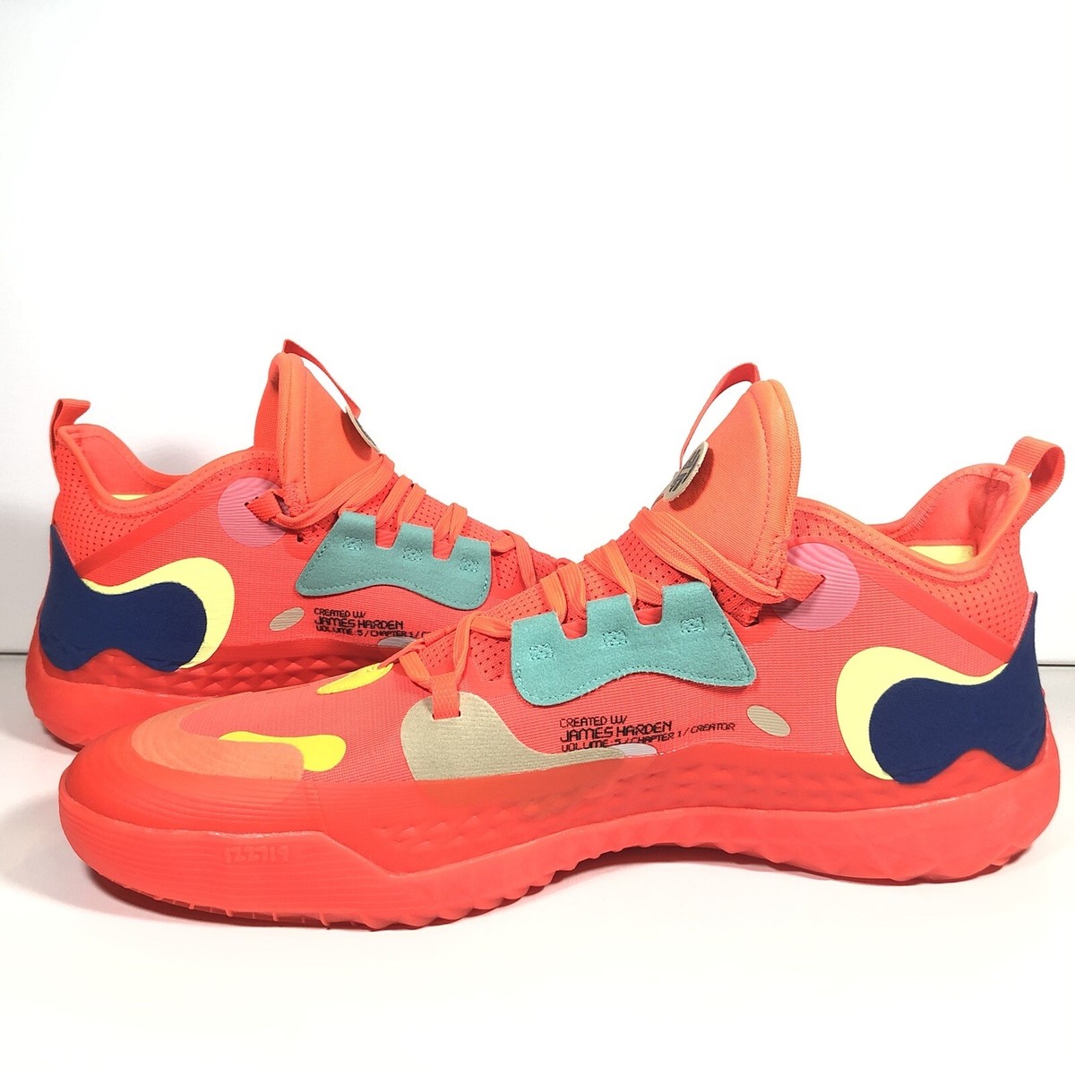 。。 Size 19 - adidas Harden Vol. 5 Futurenatural Solar Red for sale